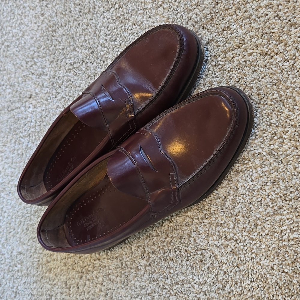 GH Bass' Mens LOGAN FLAT STRAP WEEJUNS LOAFER, Cardigan, Size 13 D
